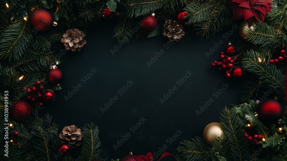 Christmas background with copy space Christmas background with copy space
