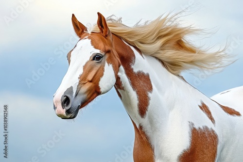 Stunning summer overo paint horse