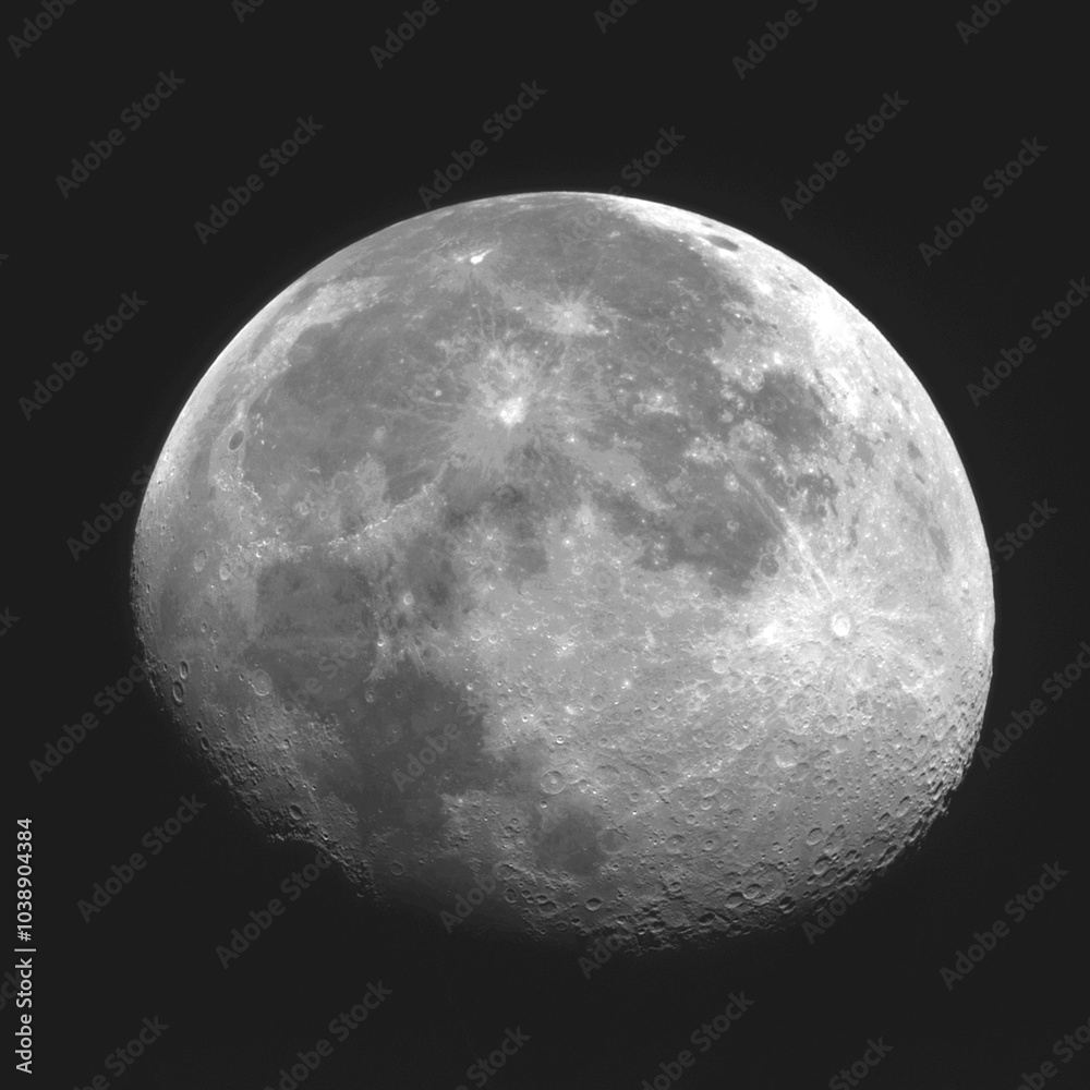 Waning Gibbous Moon at 94.5% Illumination Waning Gibbous Moon at 94.5% Illumination