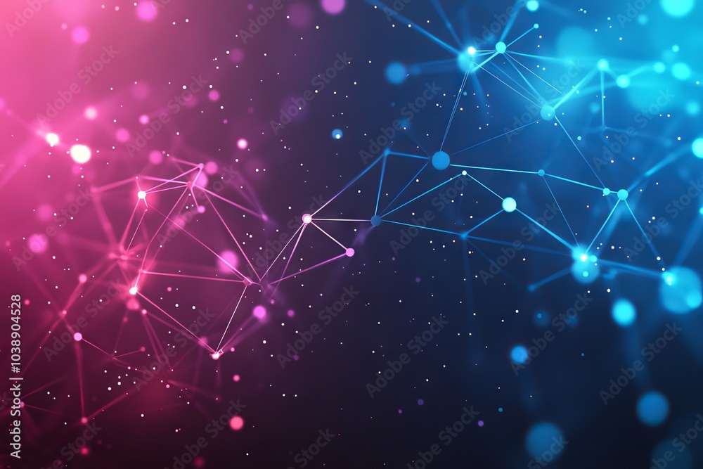 Fototapeta premium Quantum computer technology banner design template concept, gravitational wave. Deep learning image stock. Big data algorithms illustration for business, science, and technology.