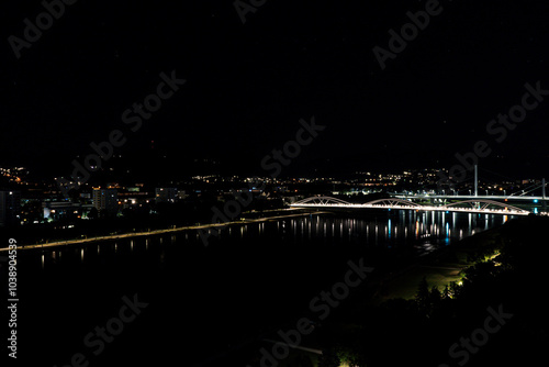 Canvas Print Linz Nacht