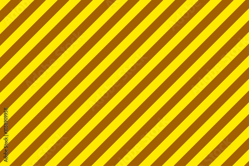 Multi colored diagonal brown and yellow straight lines. Inclined stripes background. Simple geometric shapes. Textile graphic design. Seamless pattern. Vector illustration