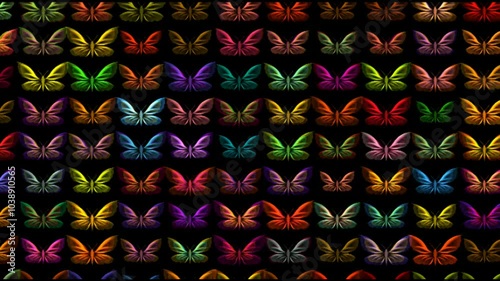 colorful butterfly pattern 
