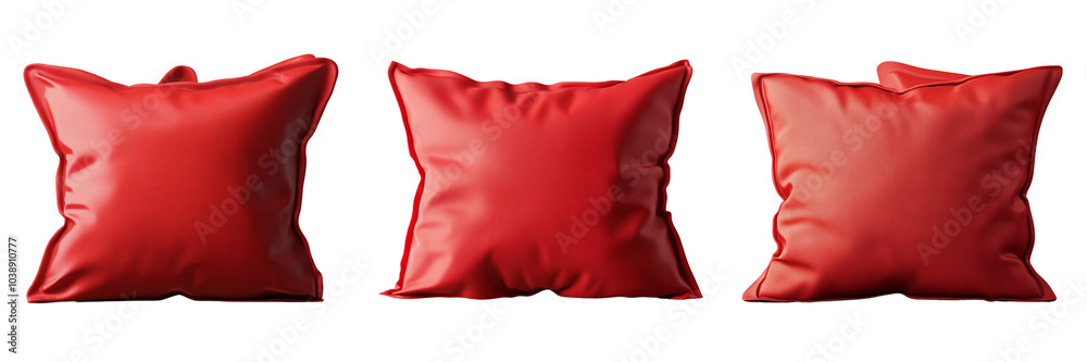 Set of A vibrant outdoor decorative pillow cover featuring a floral pattern on transparent background. Ai generated Set of A vibrant outdoor decorative pillow cover featuring a floral pattern on transparent background. Ai generated