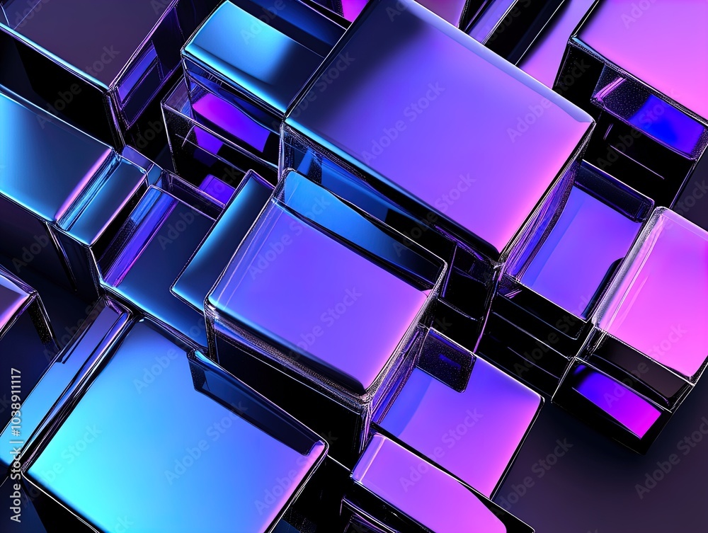 Stylized Shiny Squares: A Stunning Blue and Violet Artwork for Sports Interiors – Perfect as a Poster to Add Depth and Modernity in Your Space! Stylized Shiny Squares: A Stunning Blue and Violet Artwork for Sports Interiors – Perfect as a Poster to Add Depth and Modernity in Your Space!
