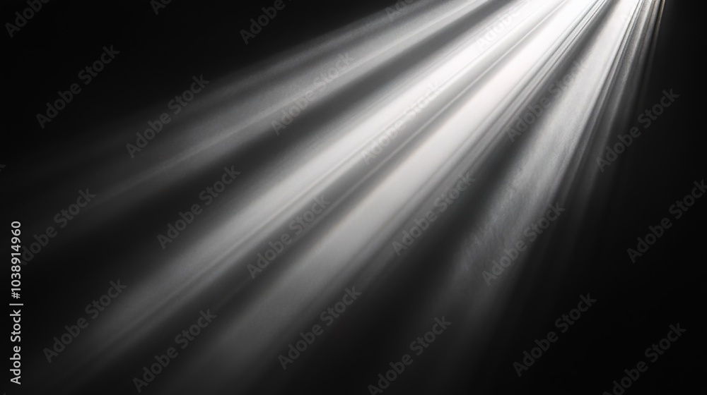 Sun rays isolated on black background for design overlay Sun rays isolated on black background for design overlay