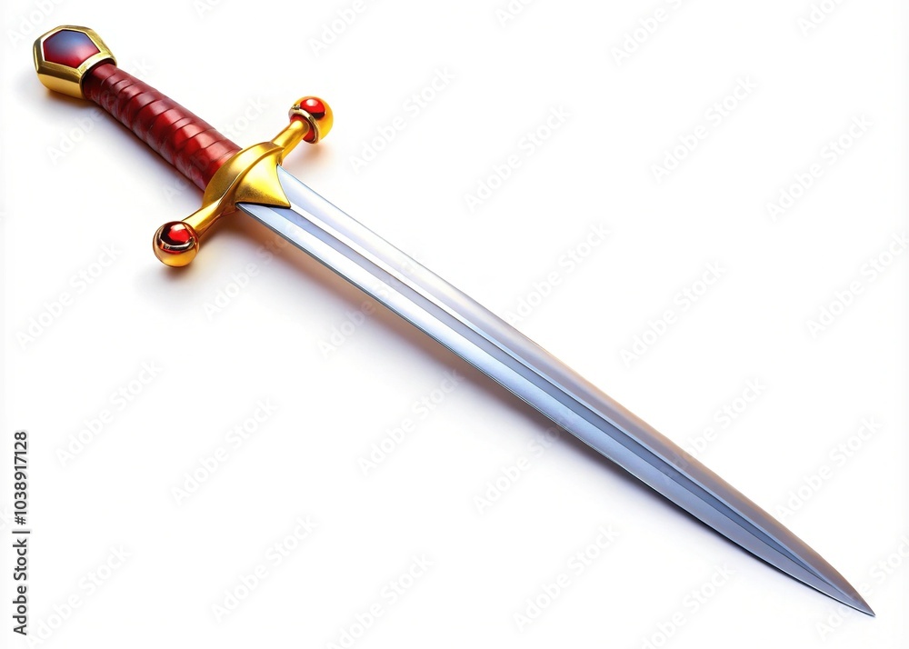 Crystal-clear images of isolated swords, capturing their beauty in high resolution.