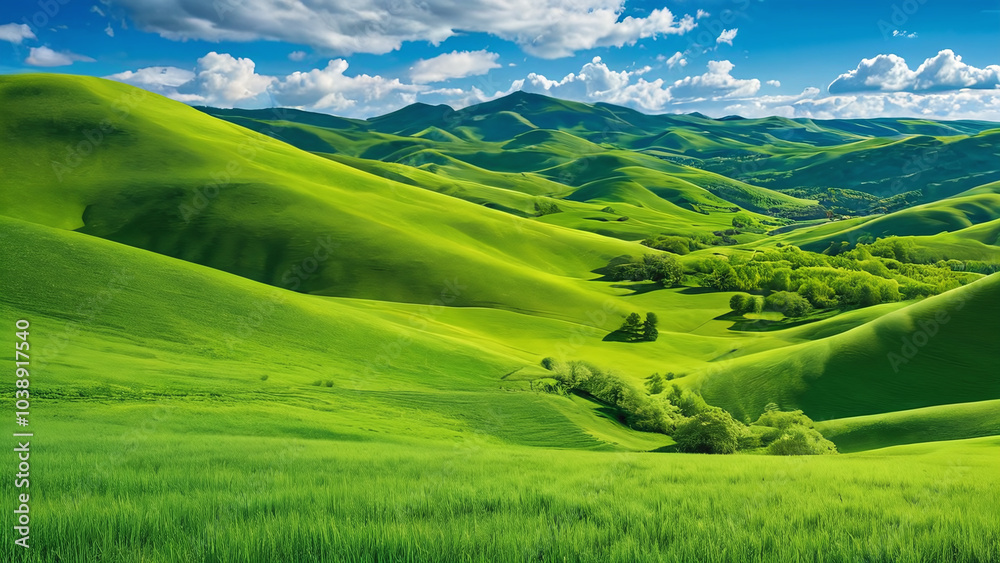 Fototapeta premium Beautiful hilly tuscany landscape from Italy