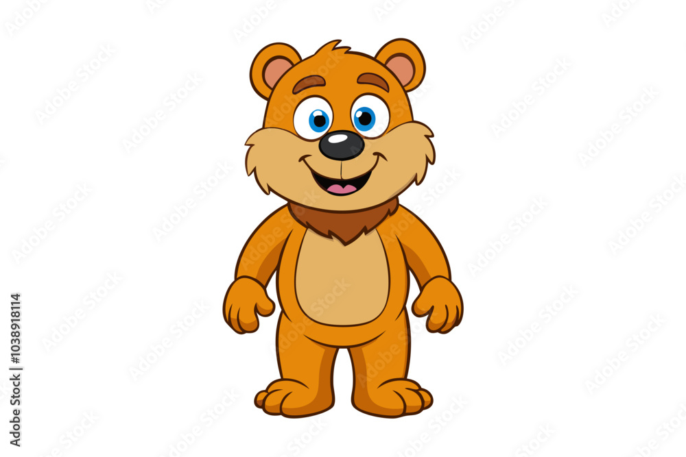 Naklejka premium Bear cartoon vector illustration
