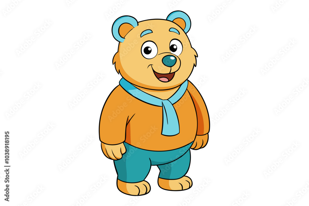 Naklejka premium Bear cartoon vector illustration
