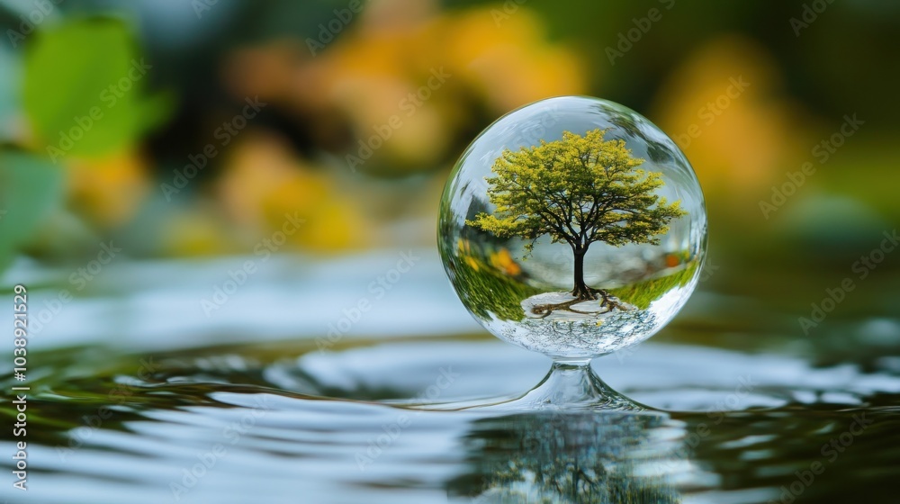 Tree in a Water Drop Tree in a Water Drop