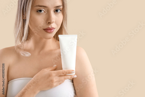 Pretty young woman with bod...