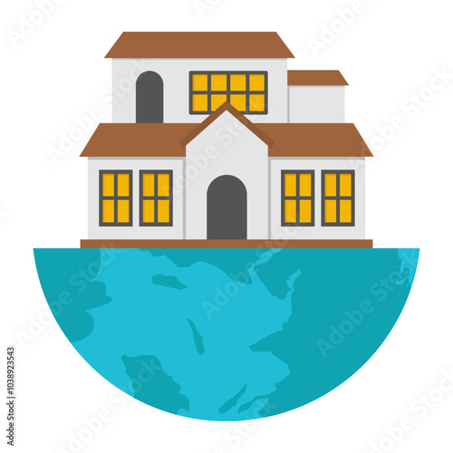 Modern design icon of urbanization

