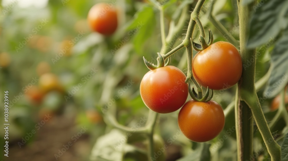 Ripe Tomatoes on Vine Ripe Tomatoes on Vine