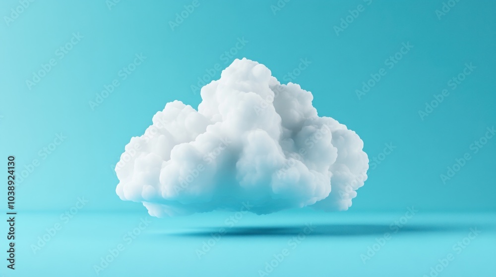 Single White Cloud Against a Blue Sky Single White Cloud Against a Blue Sky
