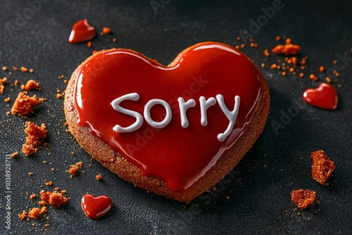 Heart-Shaped Cookie with 