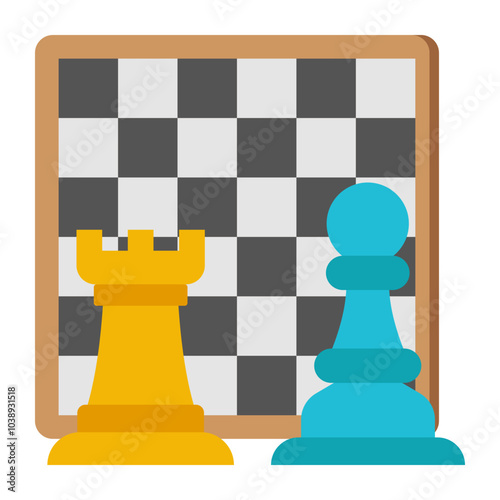 Creative design icon of chessboard 

