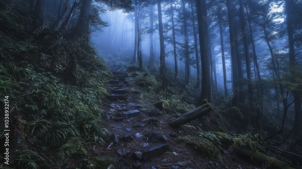 Obraz premium Mysterious Forest Path