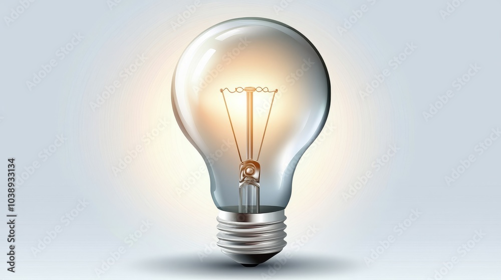 A glowing light bulb symbolizing innovation and ideas, illuminating a bright path towards creativity and inspiration. A glowing light bulb symbolizing innovation and ideas, illuminating a bright path towards creativity and inspiration.