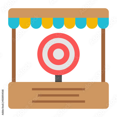 Board showing concept of shooting game

