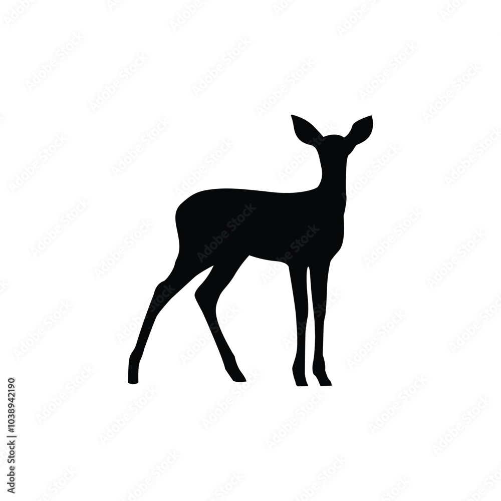 silhouette of a deer silhouette of a deer