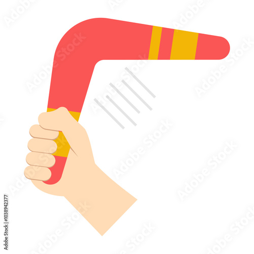 A unique design icon of boomerang 

