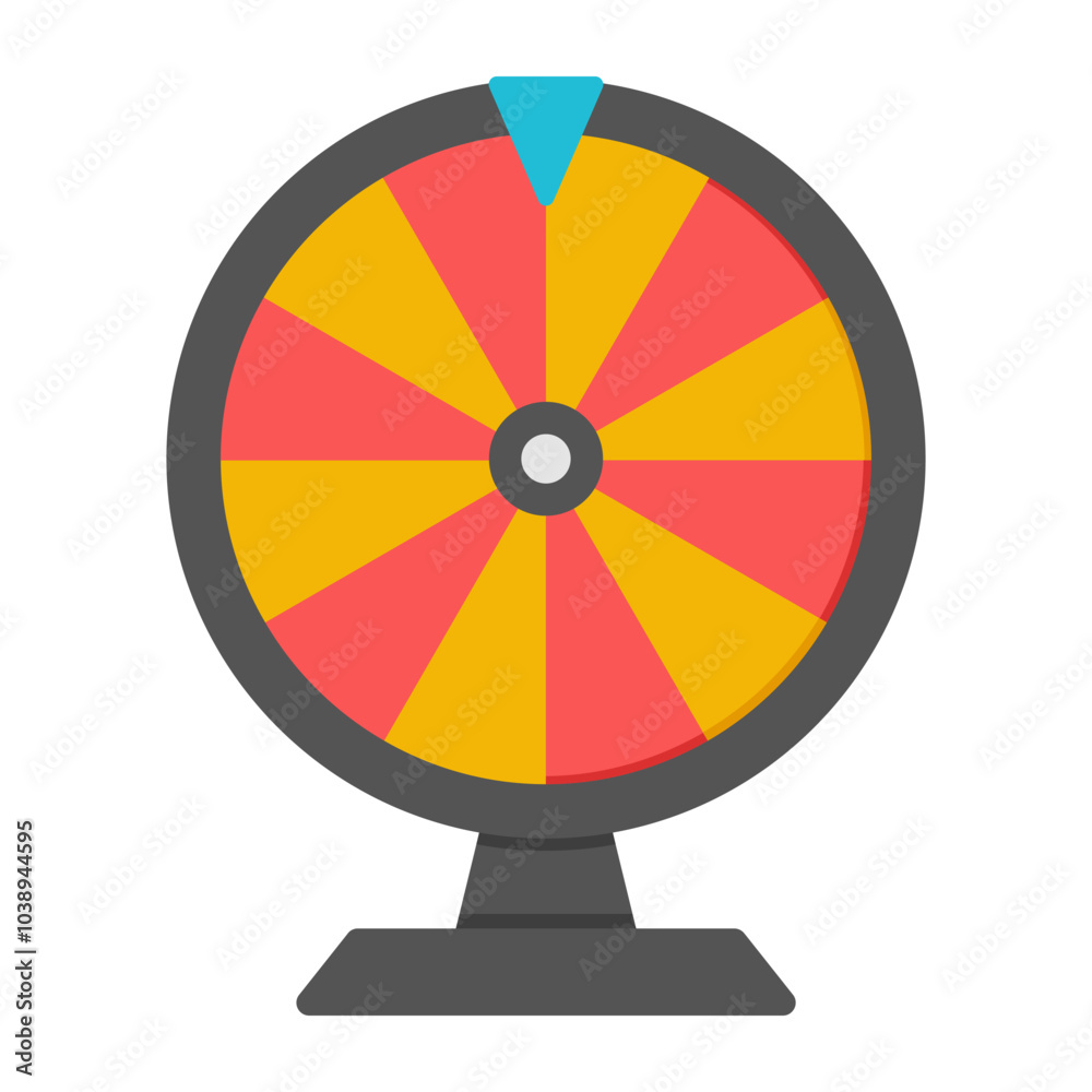Obraz premium Premium download icon of fortune wheel