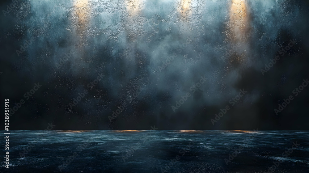Fototapeta premium Dark Blue Abstract Background with Light Streaks