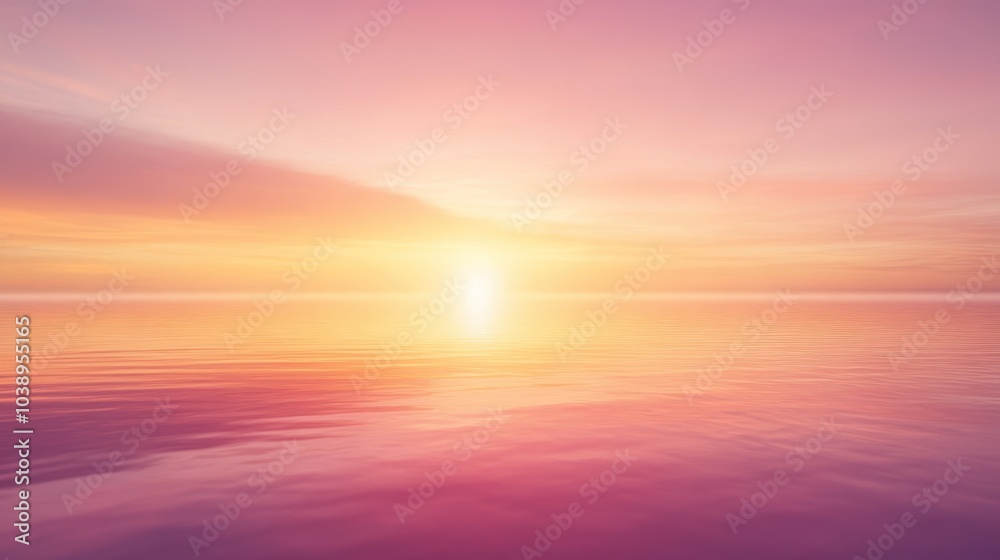 Serene Sunset Over a Tranquil Sea: A Captivating Display of Golden Hues and Reflecting Waters. Serene Sunset Over a Tranquil Sea: A Captivating Display of Golden Hues and Reflecting Waters.