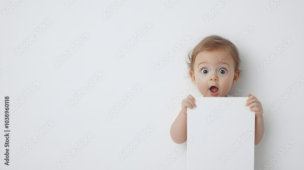 Surprised Baby Girl Cautiously Peeking Around a Corner: Capturing Innocence and Curiosity in Childhood Surprised Baby Girl Cautiously Peeking Around a Corner: Capturing Innocence and Curiosity in Childhood