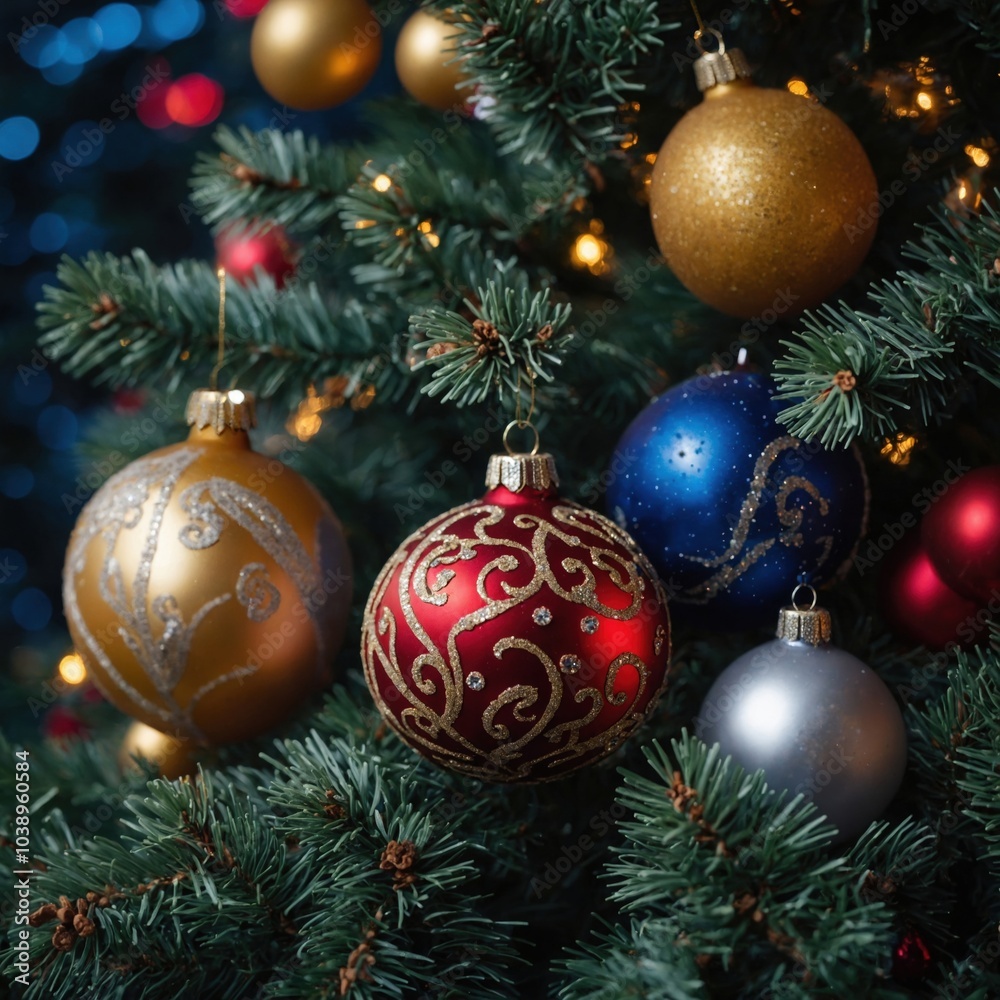 Fototapeta premium Joyful toys fill the festive atmosphere with cheer