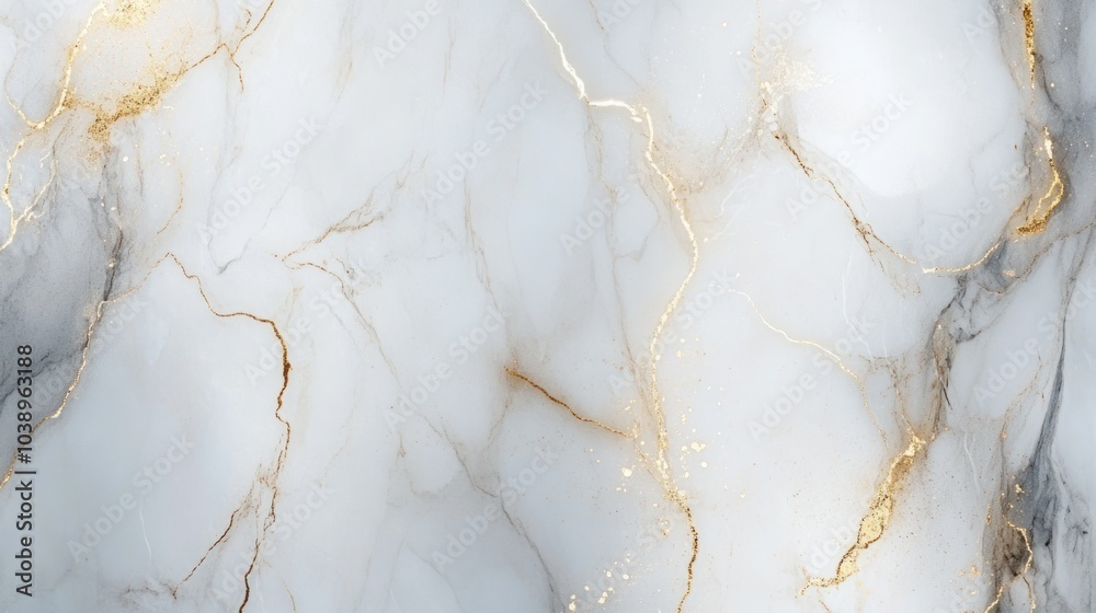 White Marble Texture with Golden Veins - Elegant Abstract Background for Design and Decoration. White Marble Texture with Golden Veins - Elegant Abstract Background for Design and Decoration.