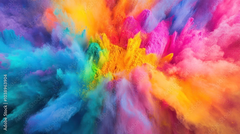 Colorful Powder Explosion