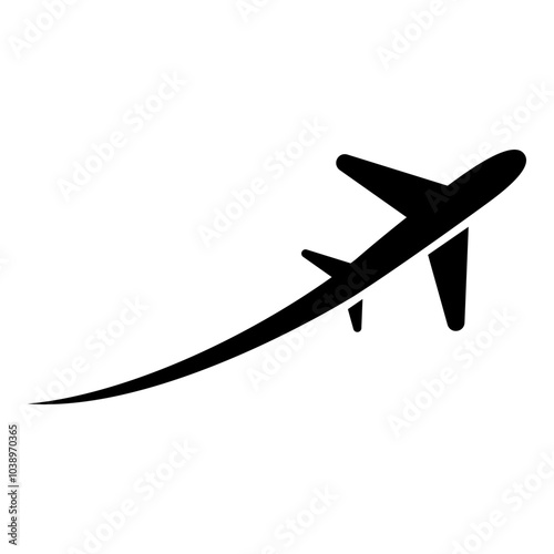Airplane fly icon isolated on white background