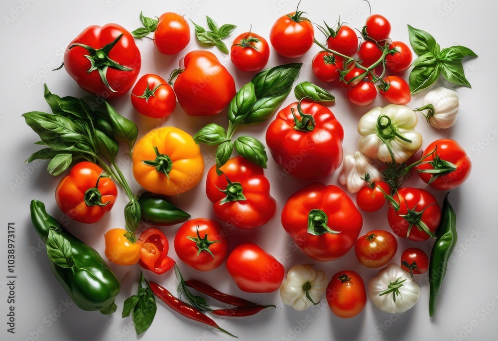 vibrant macro shot fresh ingredients displayed clean white surface including vegetables herbs culinary, colorful, organic, produce, green, yellow, texture vibrant macro shot fresh ingredients displayed clean white surface including vegetables herbs culinary, colorful, organic, produce, green, yellow, texture