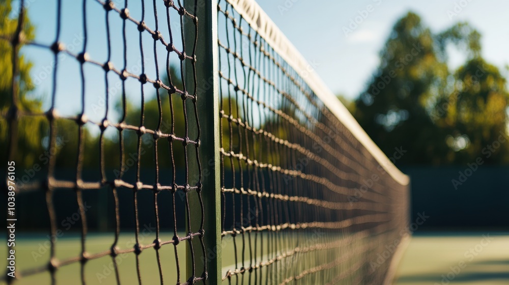 A tennis court's net post, outdoor setting with afternoon shadows, Modern style A tennis court's net post, outdoor setting with afternoon shadows, Modern style