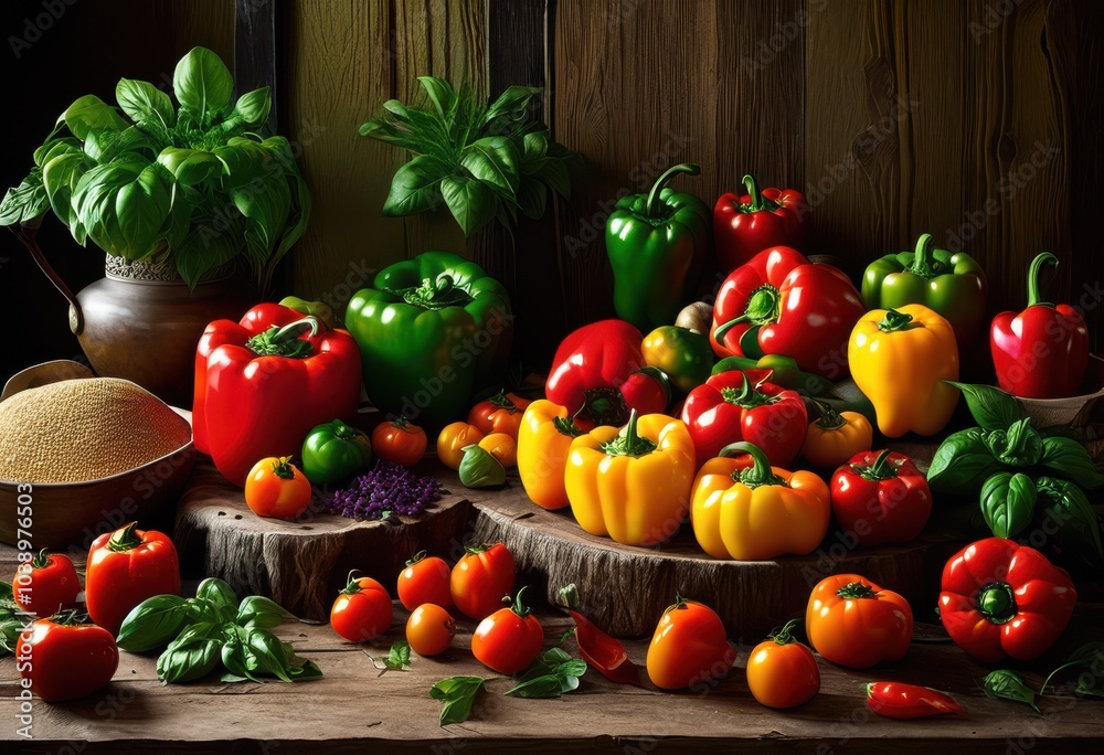 vibrant colorful ingredients artistically arranged table crafty culinary delight, arrangement, presentation, design, display, aesthetics, tableware vibrant colorful ingredients artistically arranged table crafty culinary delight, arrangement, presentation, design, display, aesthetics, tableware