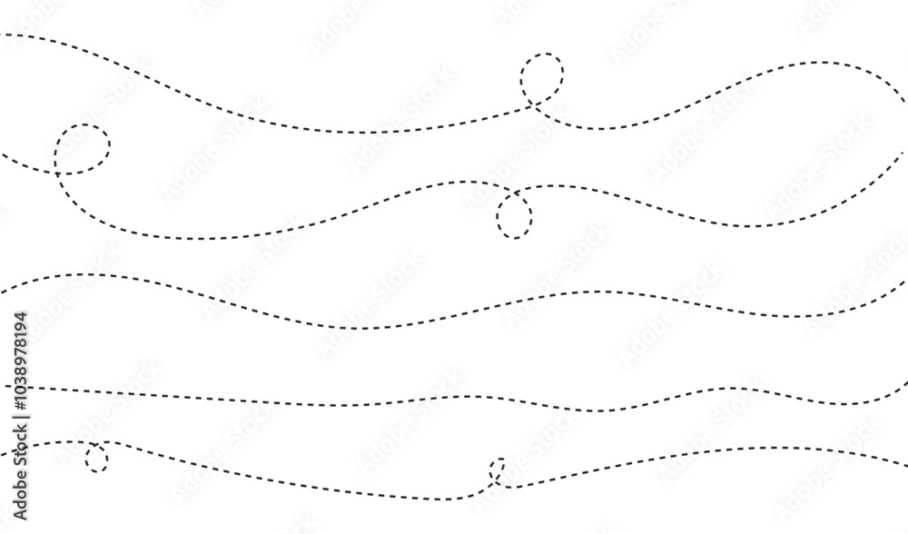 Path travel dotted line trip dashed trace destination track plan and silhouette, travelling symbol . Transport dot pathes lines traces tourism design vector illustration. EPS 10 