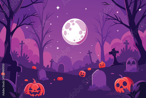 Haunted Halloween Night with JackoLanterns