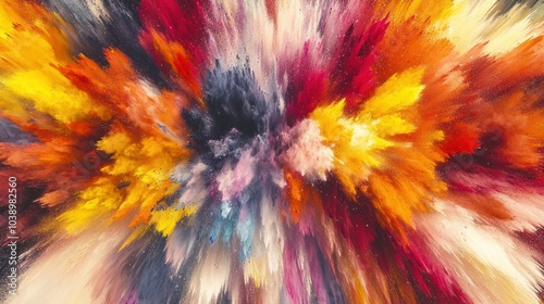 Wallpaper Mural Colorful Explosion Abstract Art Torontodigital.ca