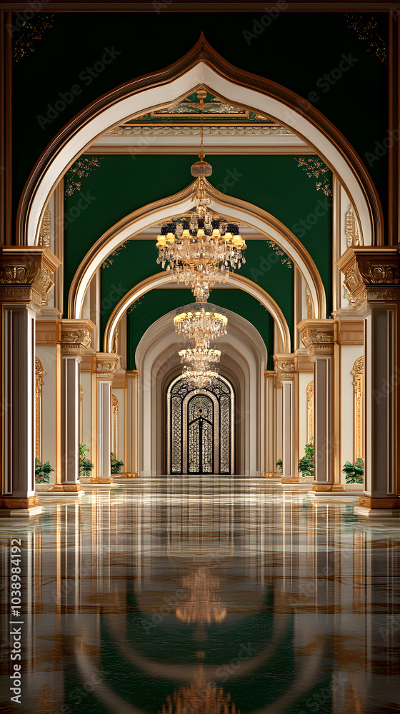 Intricate Indoor Walls of a Dark Indian Palace: Stunning Interiors with ...