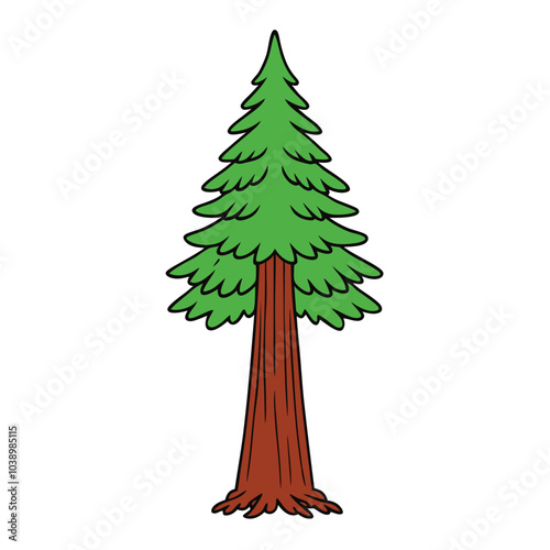 Beautiful natural tree silhouette vector artwork perfect for nature-themed designs, environmental branding, and eco-friendly projects. Ideal for decor, branding, and prints. photo