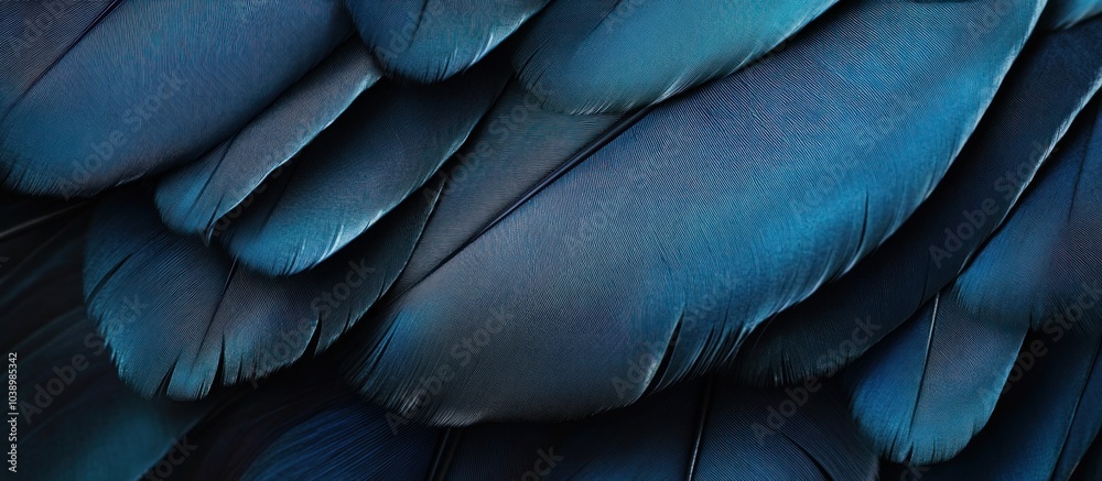 Close Up of Blue Feathers Close Up of Blue Feathers