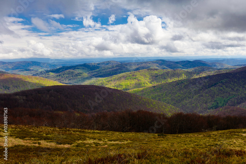 Fototapeta Naklejka Na Ścianę i Meble -  A walk in the Bieszczady National Park - Poland.