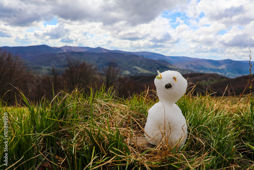 Fototapeta Naklejka Na Ścianę i Meble -  A walk in the Bieszczady National Park - Poland.