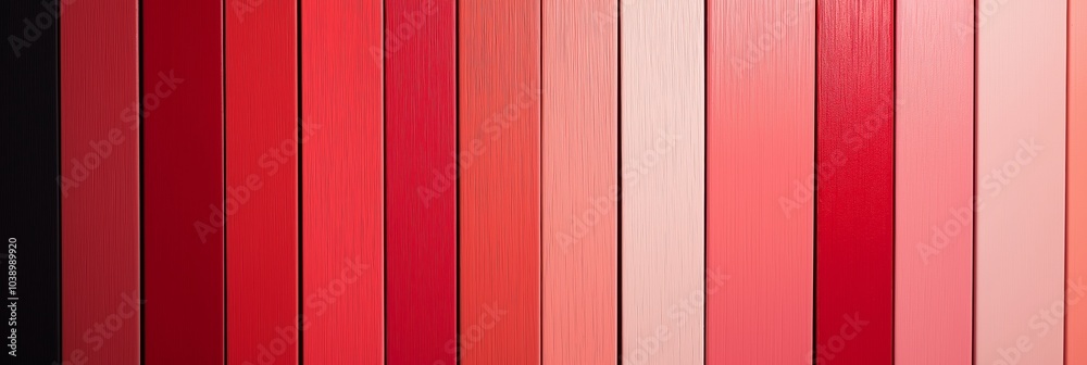 Various red-toned wooden panels with vertical alignment shown. Various red-toned wooden panels with vertical alignment shown.