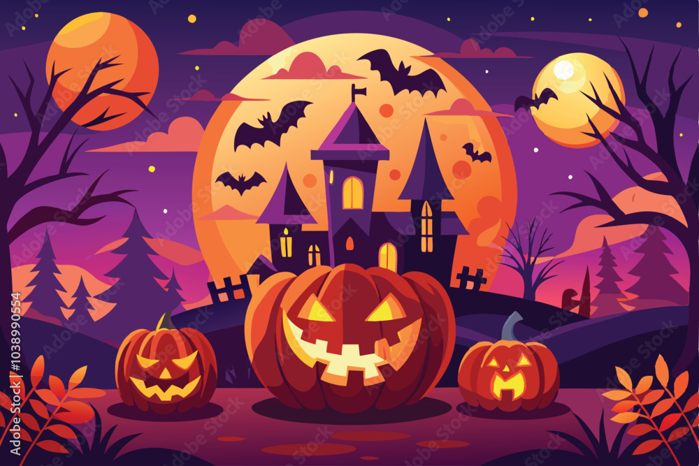 Haunted Halloween Night with JackOLanterns Haunted Halloween Night with JackOLanterns