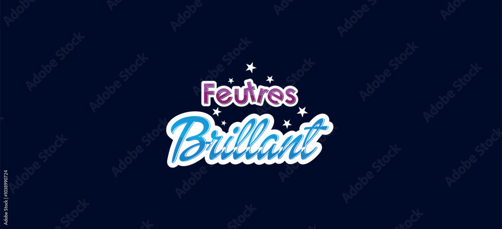 Naklejka premium Toys logo feutres.eps