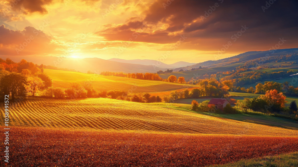 Scenic Landscape of a Green Field under Blue Sky Scenic Landscape of a Green Field under Blue Sky
