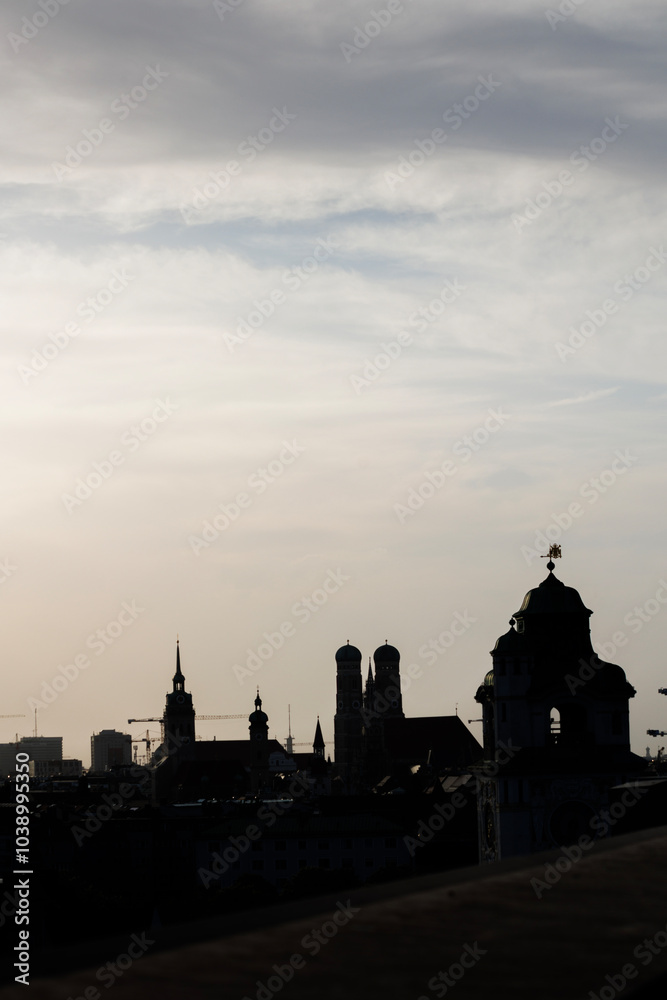 Fototapeta premium München, Stadtansicht, Panorama